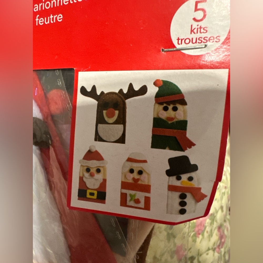 Christmas Felt Finger Puppet Kit